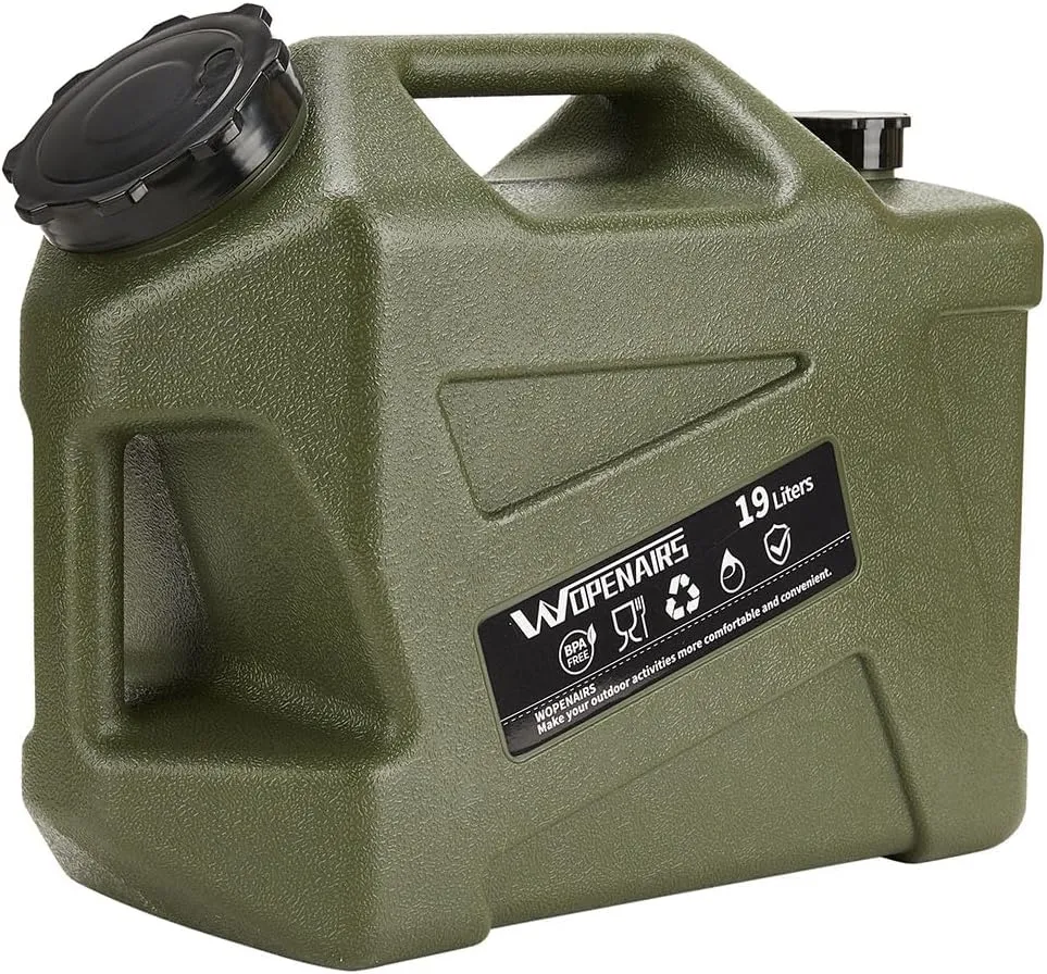 Water Container Water Jug with Spigot with (3.2-5) Gallons Portable No Leakage for Camping,Vehicle, Car, Hiking, Hurricane Supplies RV