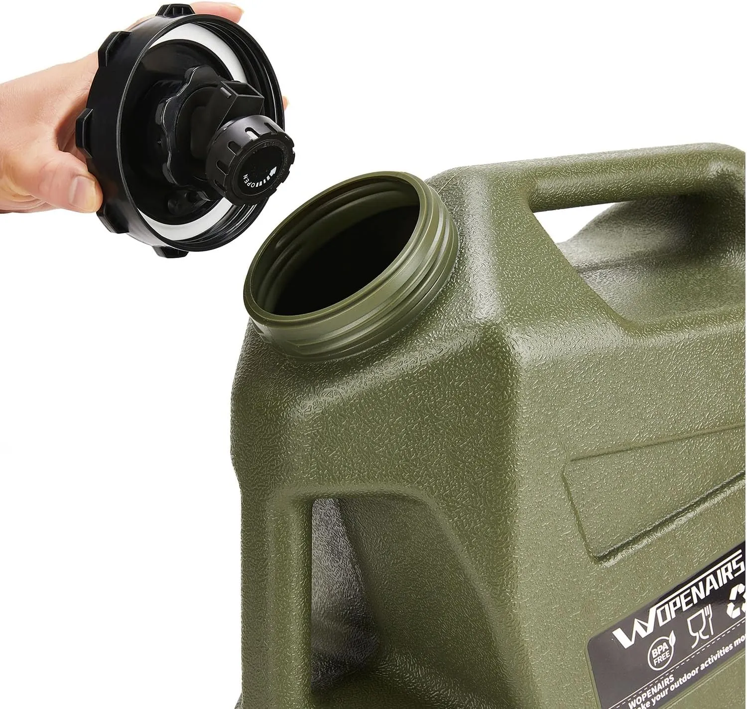 Water Container Water Jug with Spigot with (3.2-5) Gallons Portable No Leakage for Camping,Vehicle, Car, Hiking, Hurricane Supplies RV