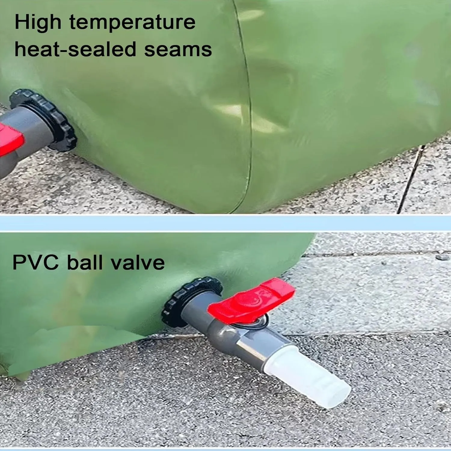 Water Storage Bladder Large-Capacity TPU Polyether Material Outdoor Water Storage Bag Portable Foldable Soft Water Bag for RVs, Fire Prevention, Irrigation(5000L/3 * 2 * 0.85M)