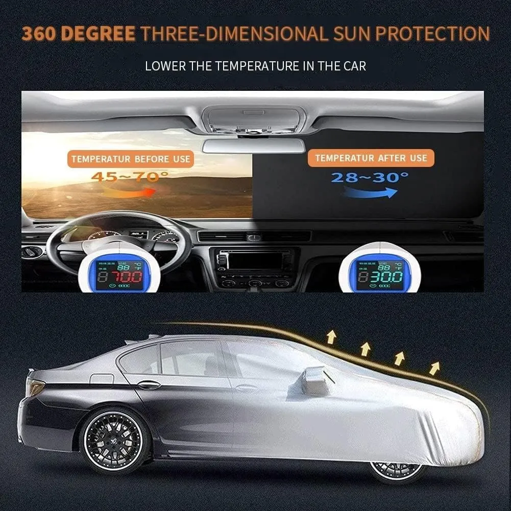 Waterproof Car Cover Compatible with Mazda Biante 2008-2018, Waterproof, Dustproof, Windproof, Snowproof Car Cover with Reflective Strips All-Weather Protection Car Cover (Color : D, Size : Without