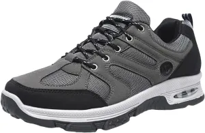 Waterproof Hiking Shoes Men Lightweight Non Slip Breathable Hiking Sneakers Outdoor Mountaineering Air Cushion Shoes for Men Trekking Climbing Walking Traveling Daily Work Shoe