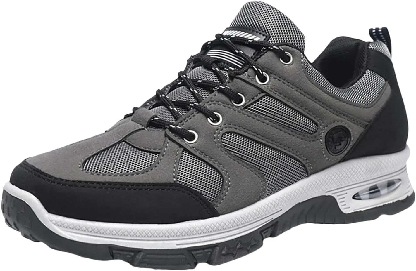 Waterproof Hiking Shoes Men Lightweight Non Slip Breathable Hiking Sneakers Outdoor Mountaineering Air Cushion Shoes for Men Trekking Climbing Walking Traveling Daily Work Shoe