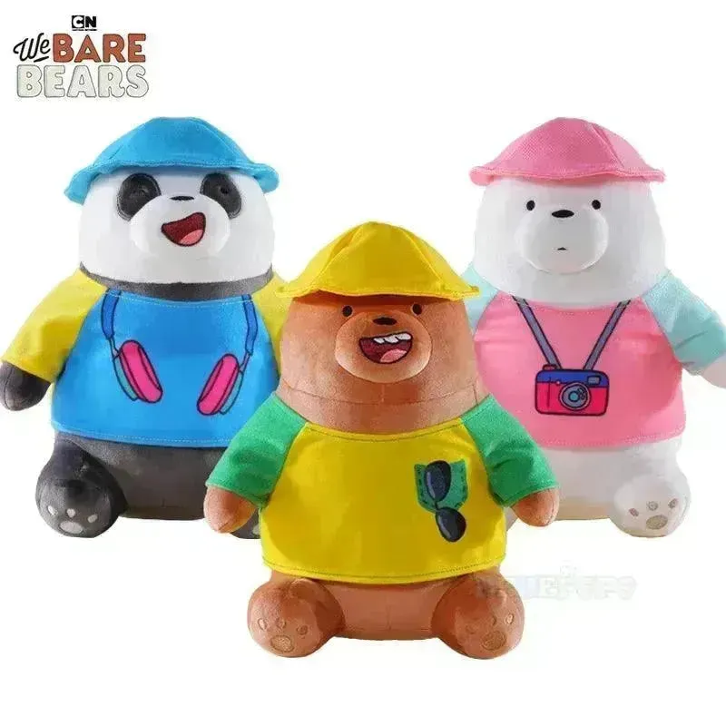 We Bare Bears Field Trip Edition Plushies (25 cm)