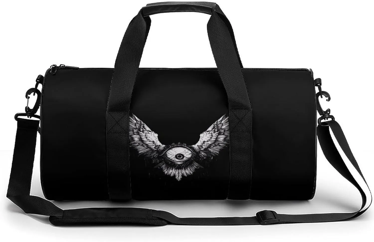 Weirdcore Halloween Eyeball Wings Gym Bag Lightweight Duffel Bag Workout Bag Overnight Backpack Travel Bags for Men Women, 17.7in/9in/9in, Style