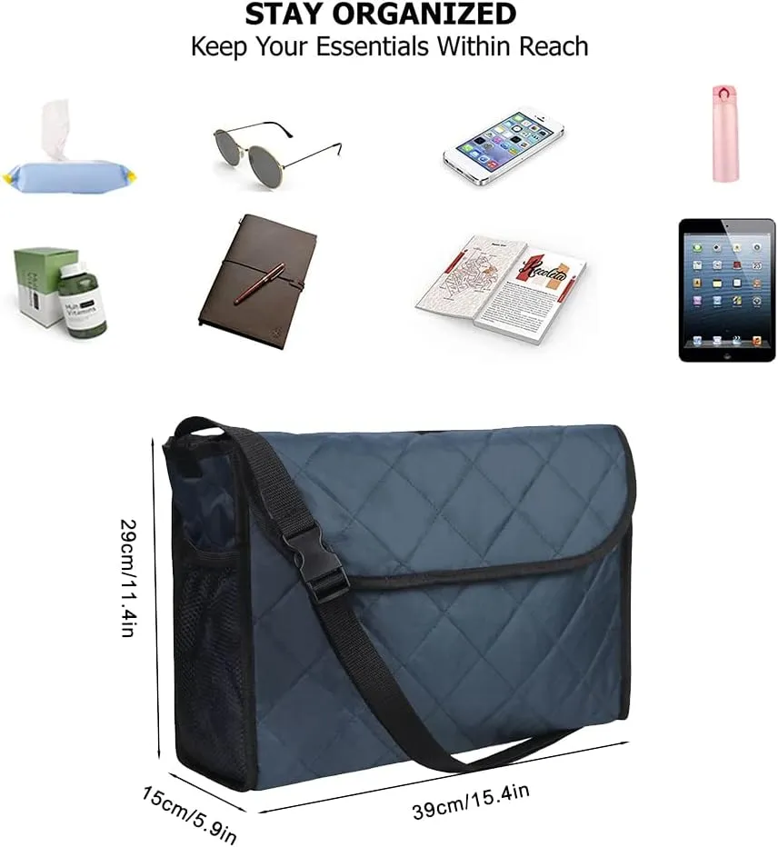 Wheelchair Bag Wheelchair Backpack Bag Wheel Chair Storage Tote Accessory Waterproof Travel Messenger Backpack for Men, Women, Handicap, Elderly and Storage Travel Items (Grey)
