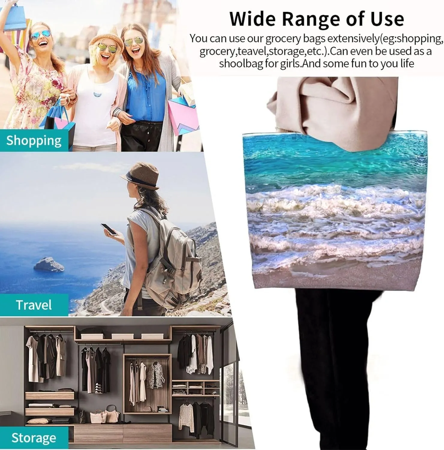 Whitetail Deer Fawn In Wilderness Stag Women Tote Bag,Casual Tote'S Handbag Big Capacity Shoulder Bag Crossbody Bag