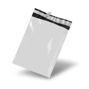Wholesale 5,000pcs 350mm x 480mm   40mm Poly Mailing Courier Satchels - White