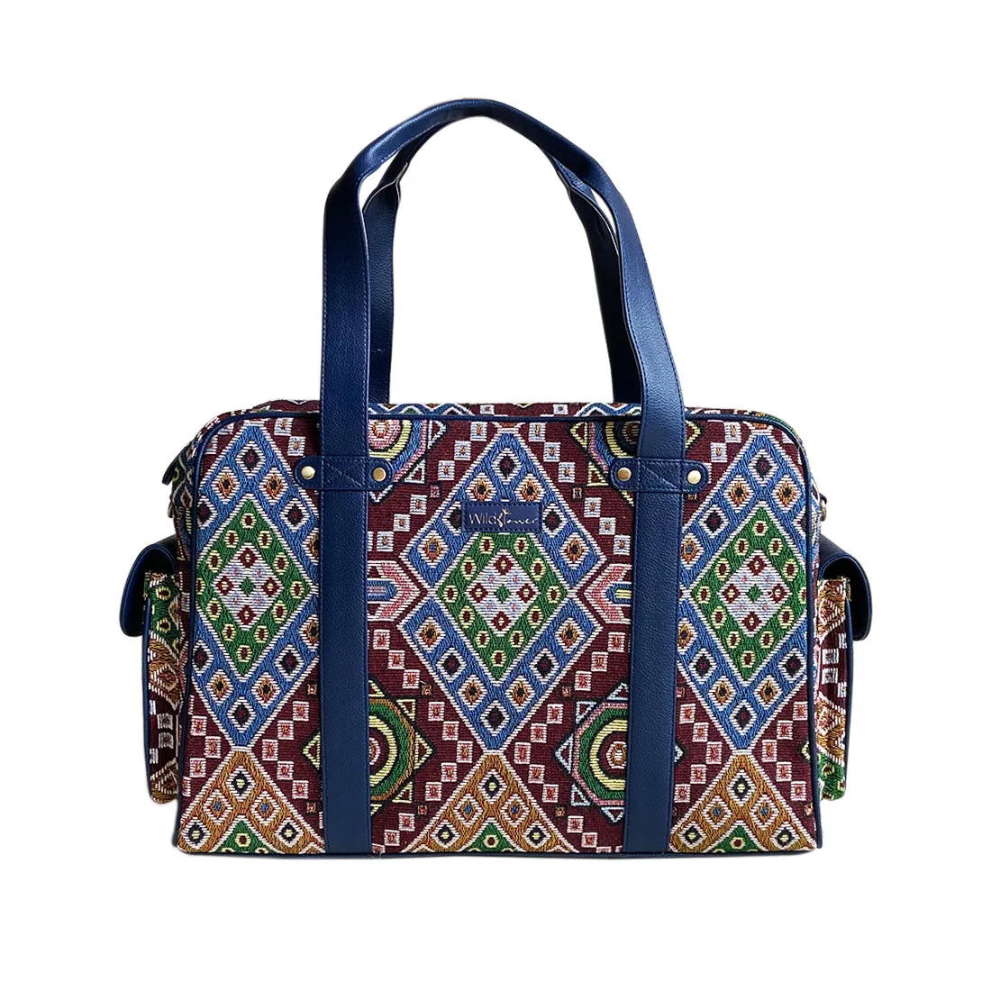Wildflower Midnight at Magnolia Weekender Travel Bag for Women