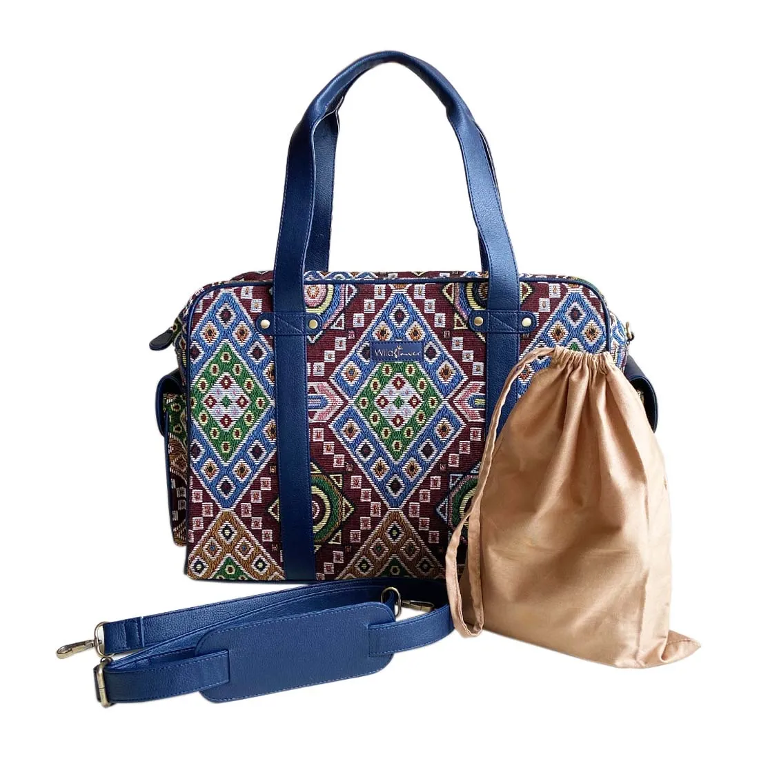 Wildflower Midnight at Magnolia Weekender Travel Bag for Women