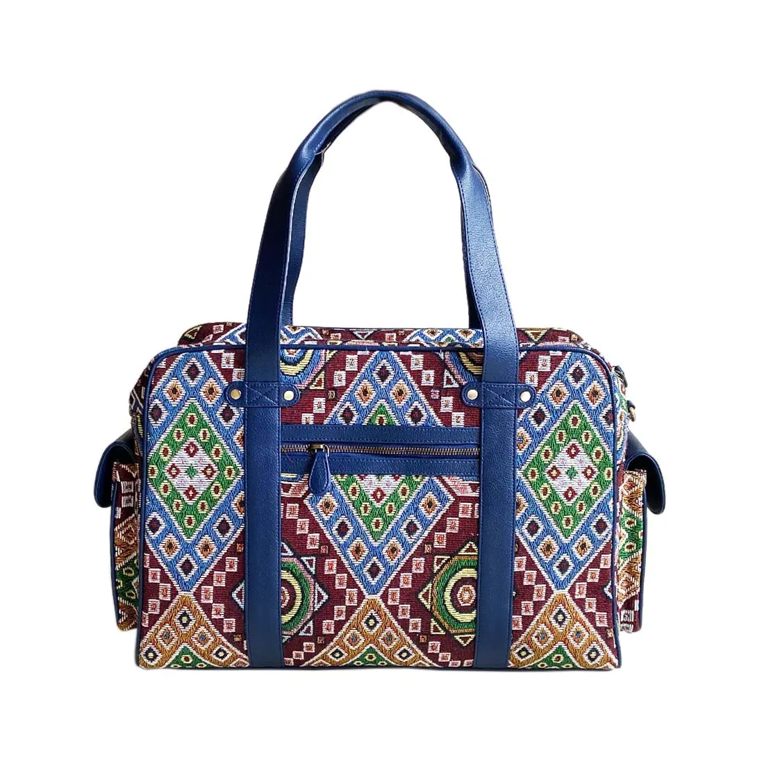 Wildflower Midnight at Magnolia Weekender Travel Bag for Women