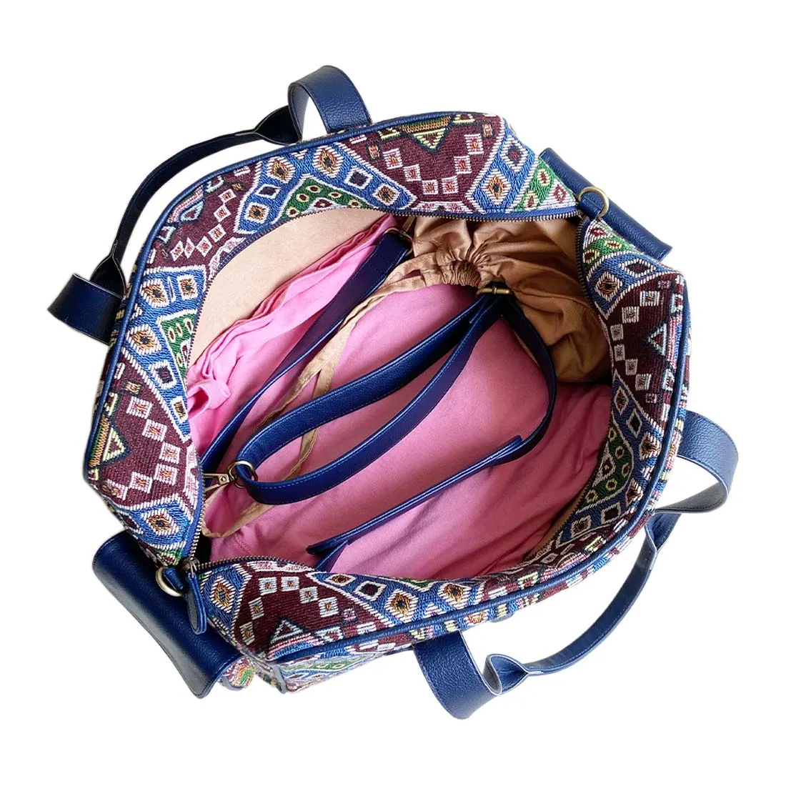 Wildflower Midnight at Magnolia Weekender Travel Bag for Women