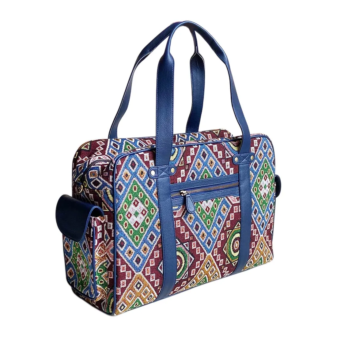 Wildflower Midnight at Magnolia Weekender Travel Bag for Women