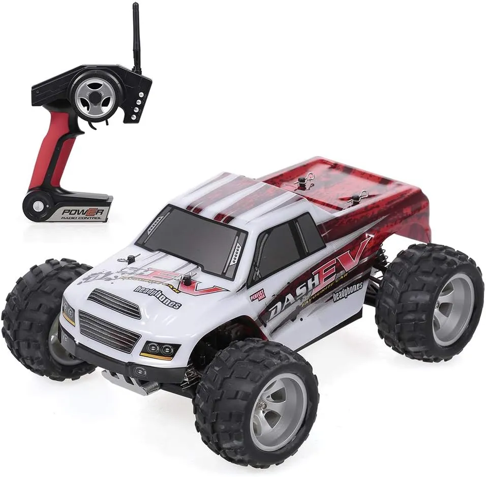 WLtoys A979B RC Car, 1/18 Scale Remote Contro Car, 4WD 70KM/h High Speed RC Truck, 2.4GHz All Terrain Off Road RC Crawler RTR for Kids and Adults