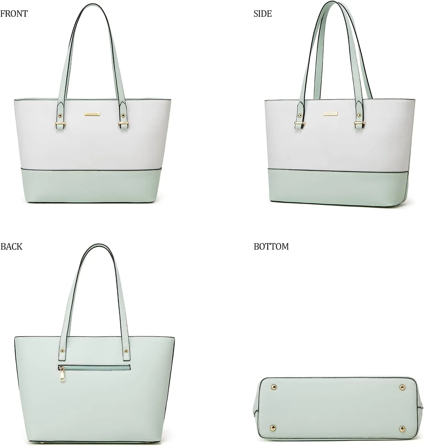 Women Fashion Handbags Wallet Tote Bag Shoulder Bag Top Handle Satchel Purse Set 4pcs