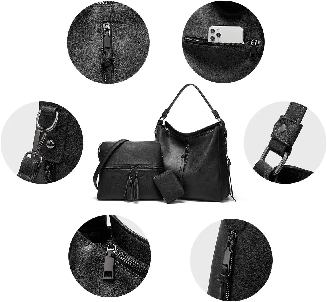 Women Fashion Handbags Wallet Tote Bag Shoulder Bag Top Handle Satchel Purse Set
