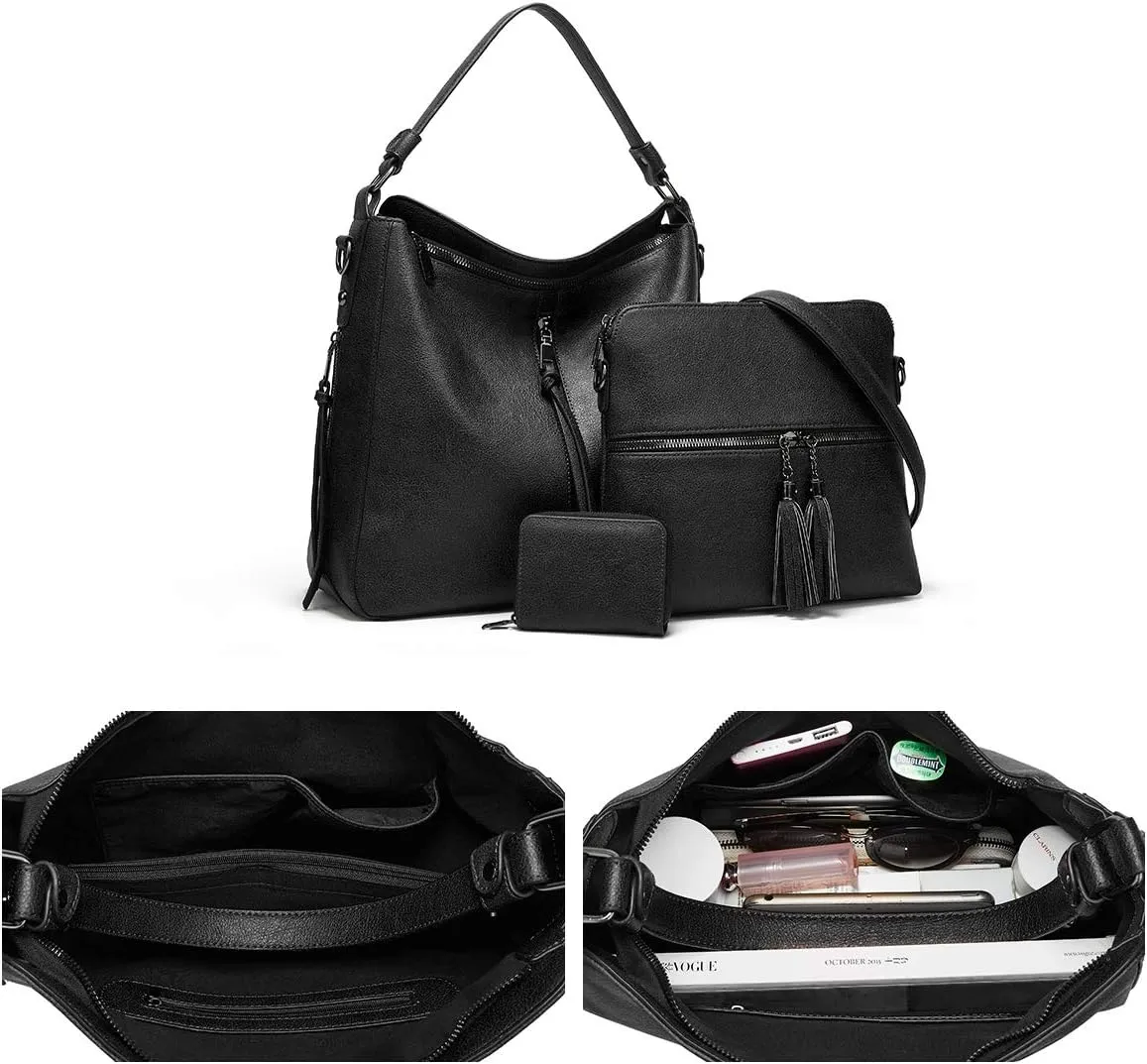 Women Fashion Handbags Wallet Tote Bag Shoulder Bag Top Handle Satchel Purse Set