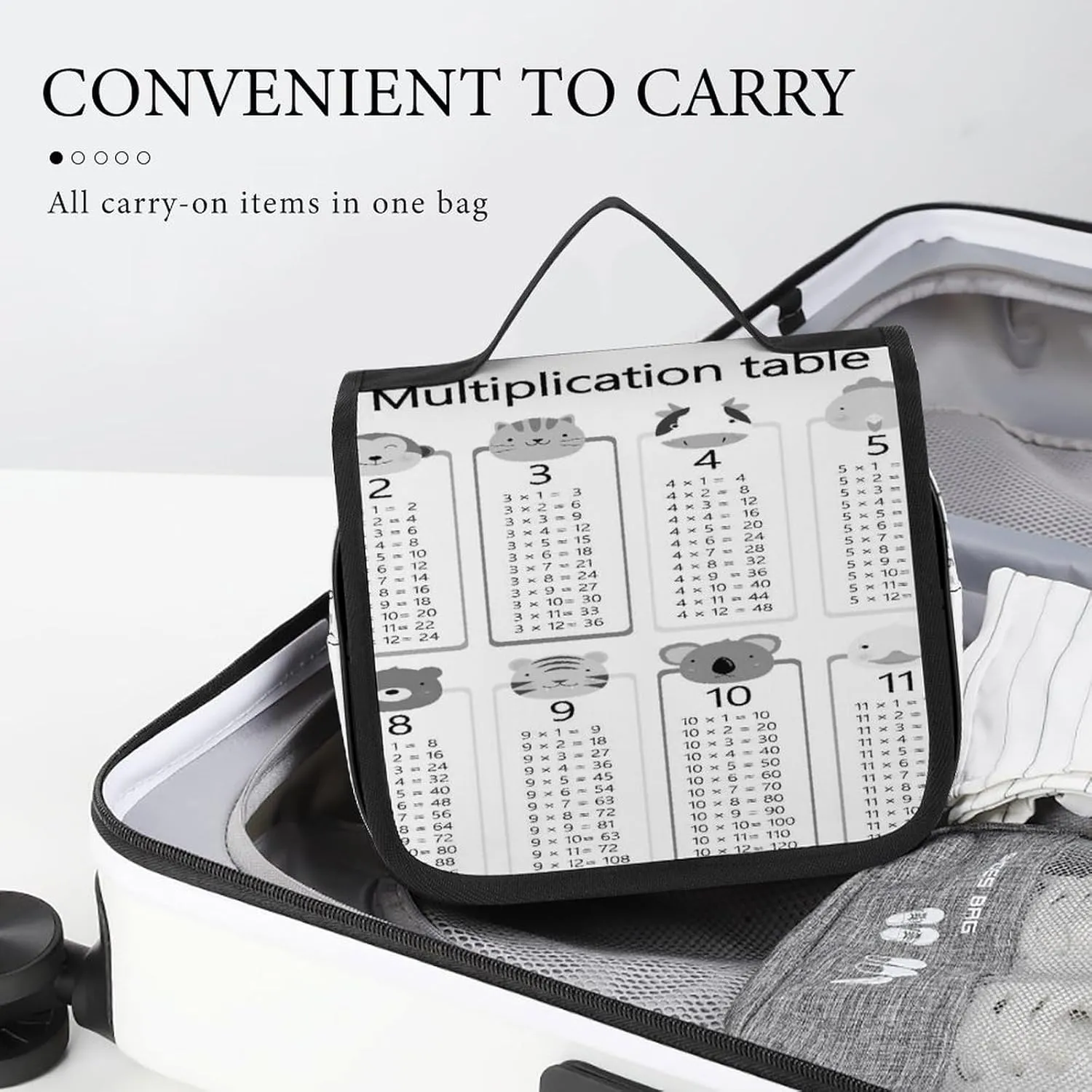 Women Hanging Toiletry Wash bag, Travel Cosmetic Storage Case Organizer