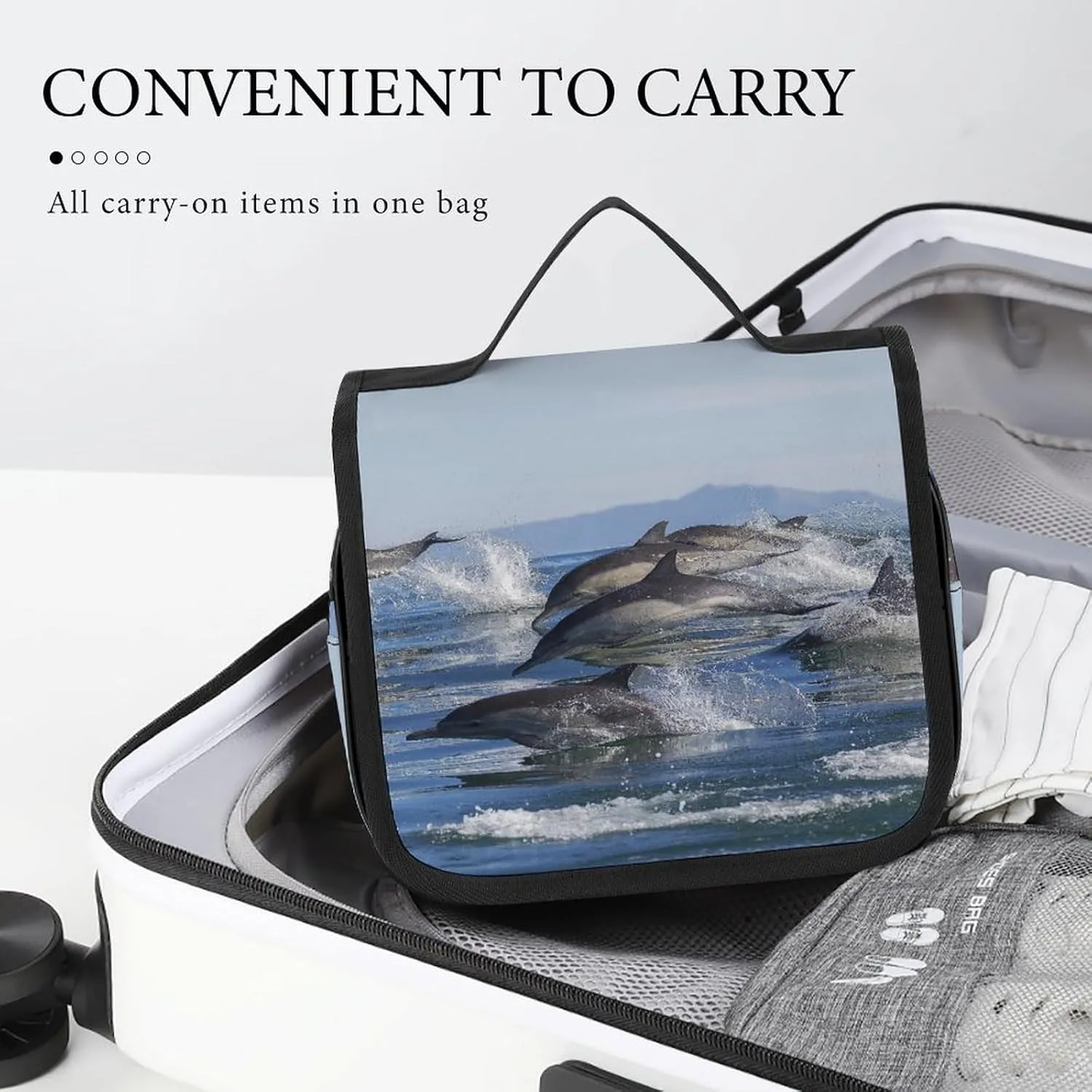 Women Hanging Toiletry Wash bag, Travel Cosmetic Storage Case Organizer