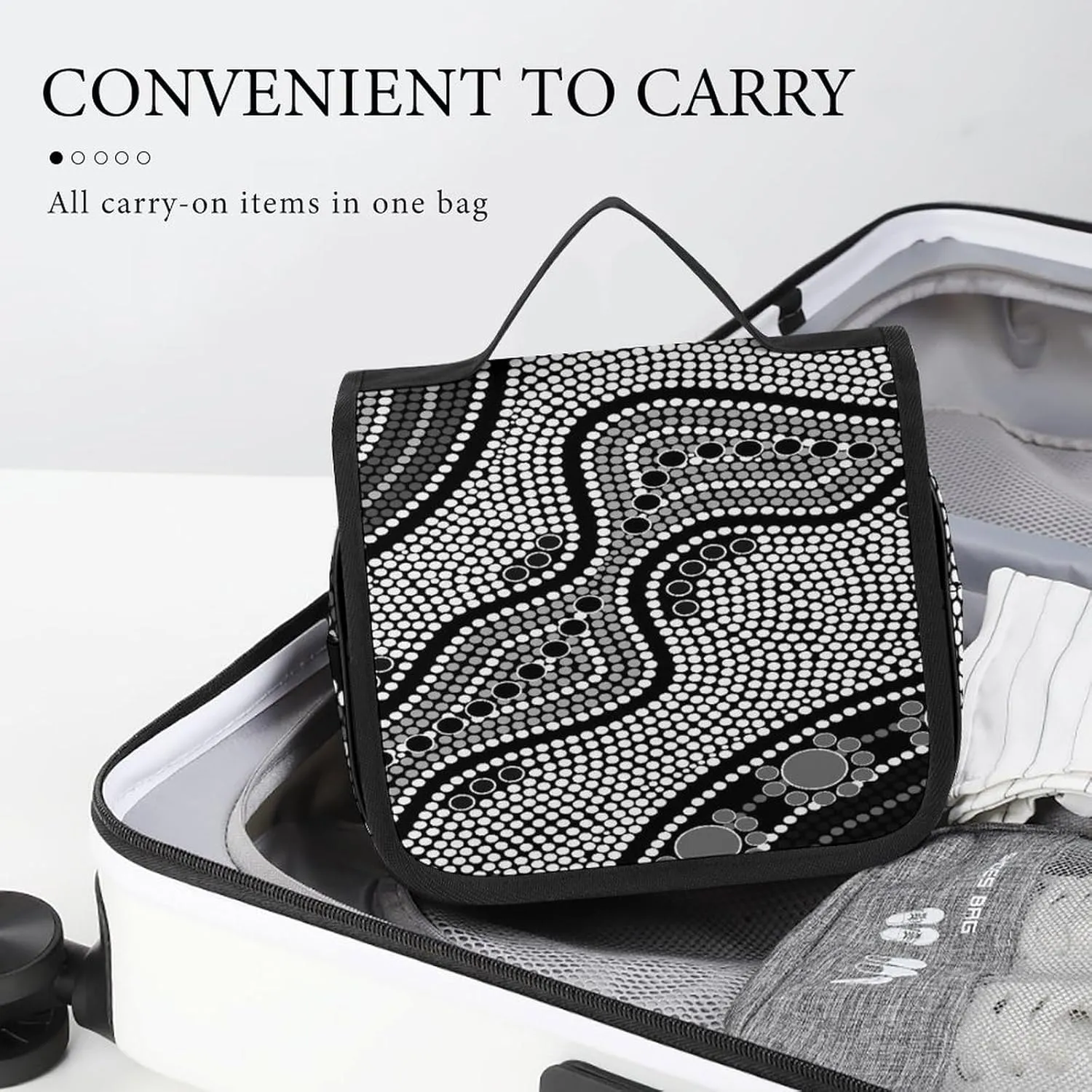 Women Hanging Toiletry Wash bag, Travel Cosmetic Storage Case Organizer