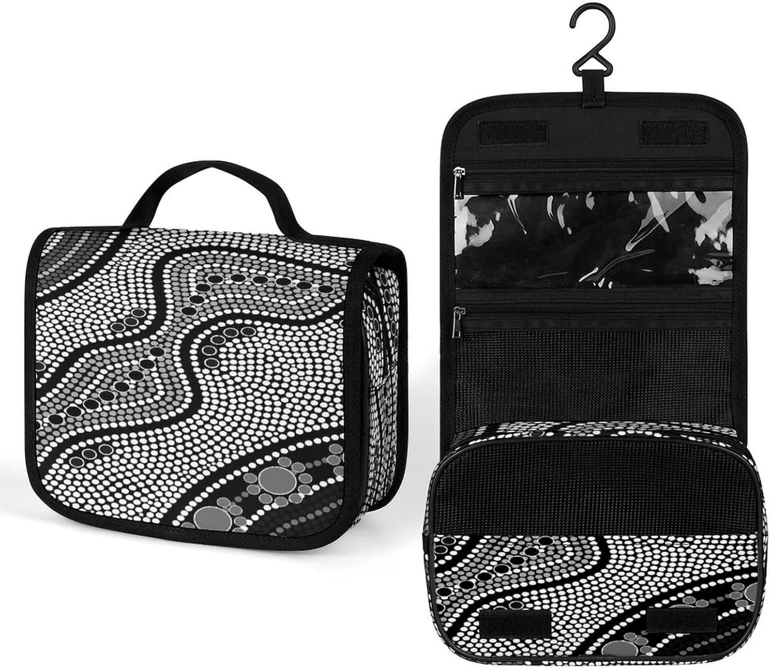 Women Hanging Toiletry Wash bag, Travel Cosmetic Storage Case Organizer
