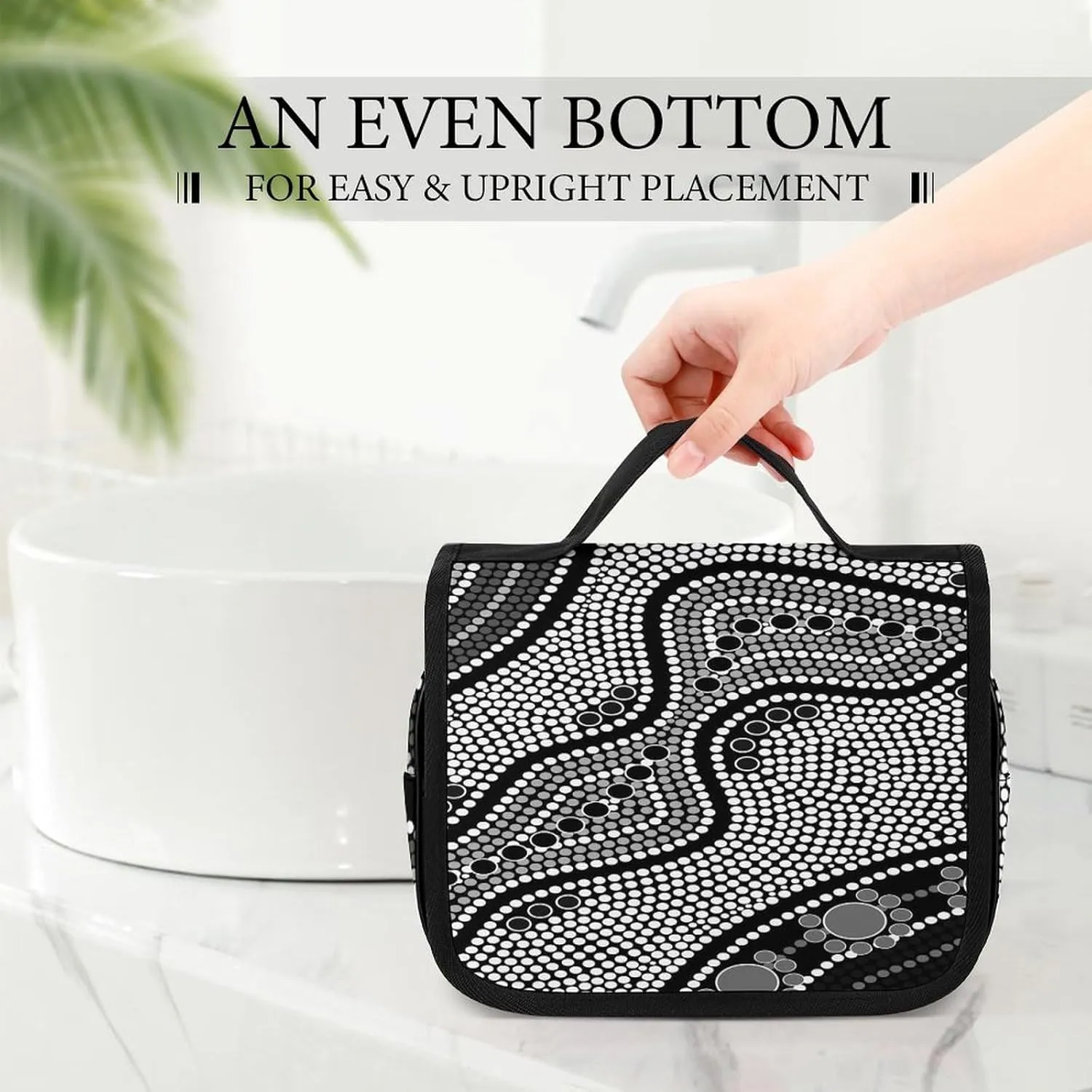 Women Hanging Toiletry Wash bag, Travel Cosmetic Storage Case Organizer