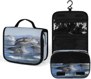 Women Hanging Toiletry Wash bag, Travel Cosmetic Storage Case Organizer