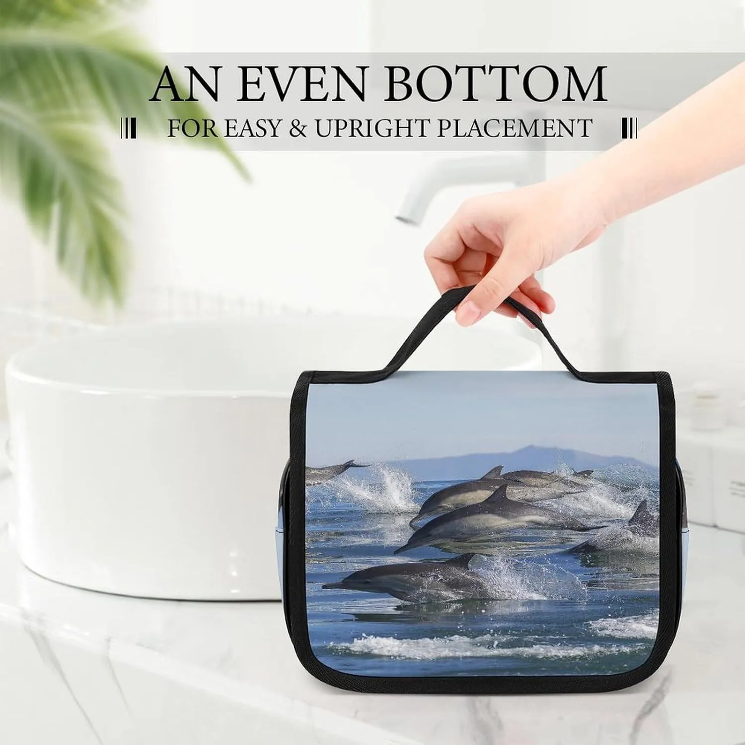 Women Hanging Toiletry Wash bag, Travel Cosmetic Storage Case Organizer