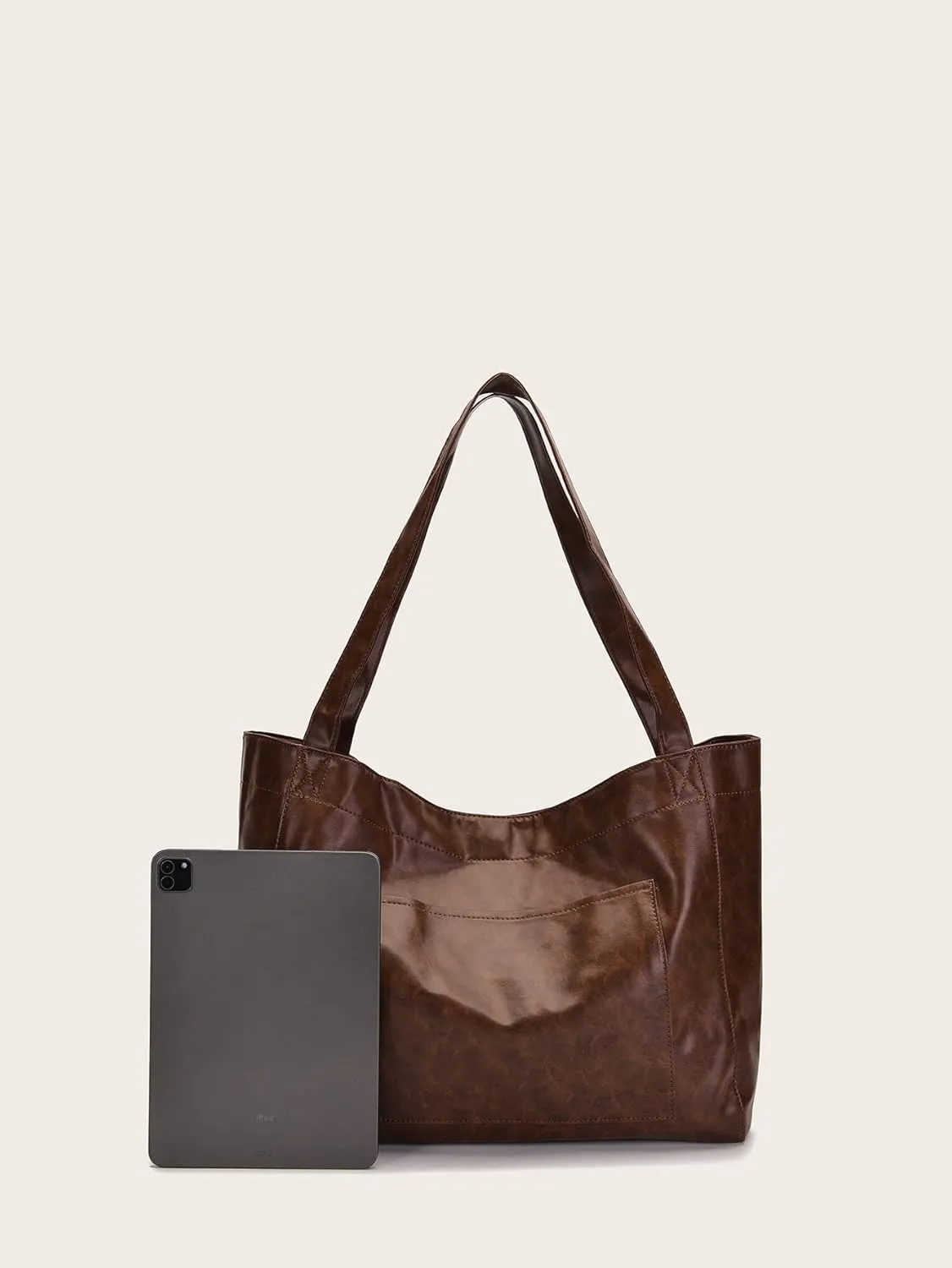 Women Oversize Tote Bags PU Leather Handbag Travel Purse Large Capacity Shoulder Purses Weekender Bag Shopper Handbag