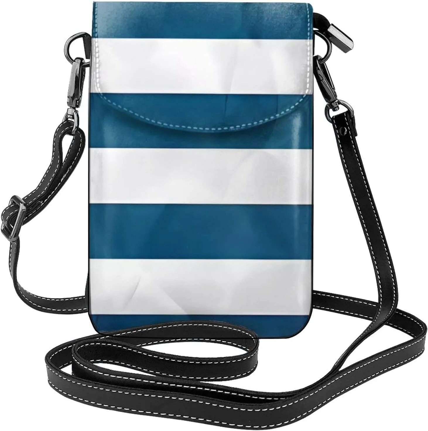 women Small Cell Phone Purse greek flag pattern Soft, durable and waterproof PU leather Convenient for daily use and travel