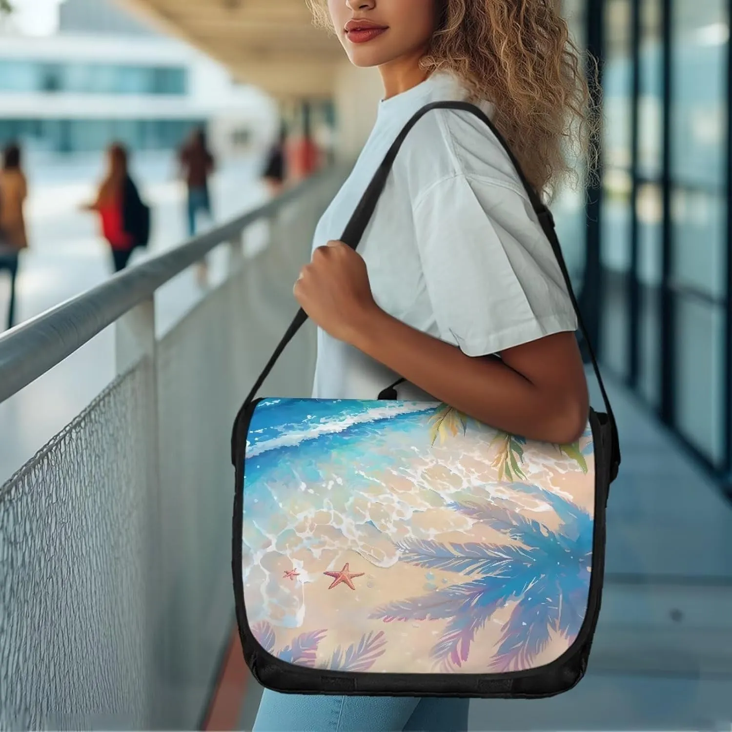 Women Vintage Flap Crossbody Bag Classic Large Messenger Bag Travel Shoulder Handbag Men Portable Laptop Satchel