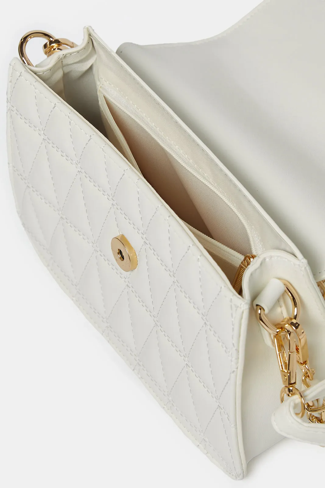 Women White Messenger Bag