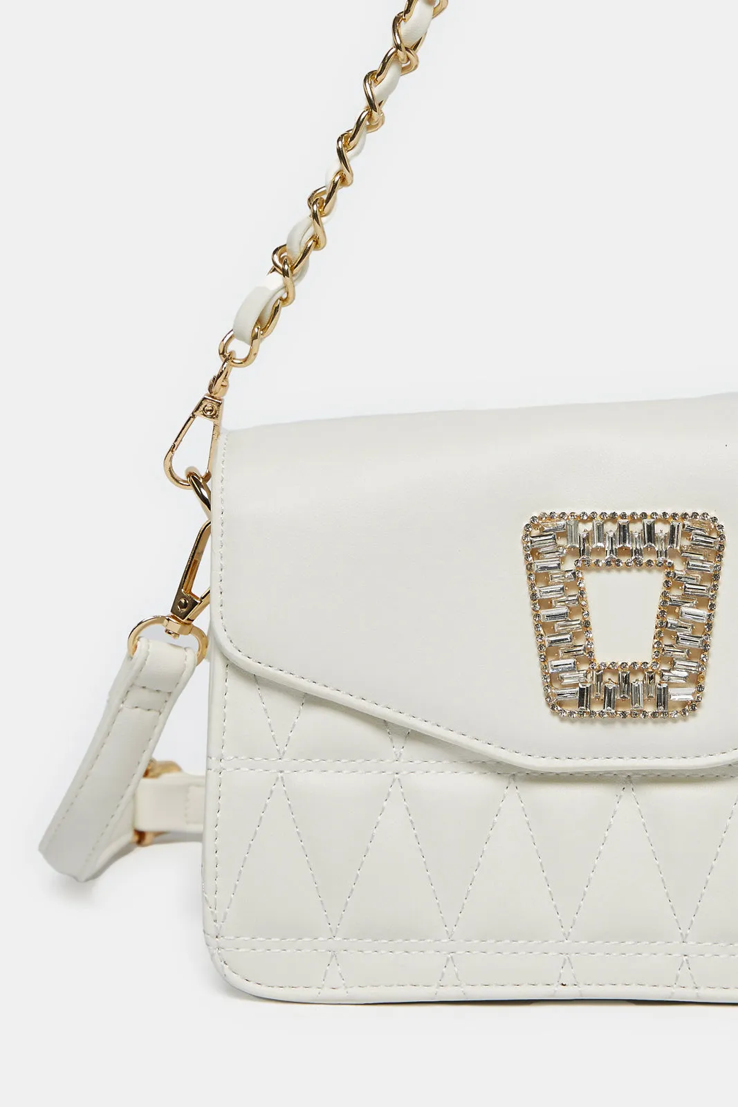 Women White Messenger Bag