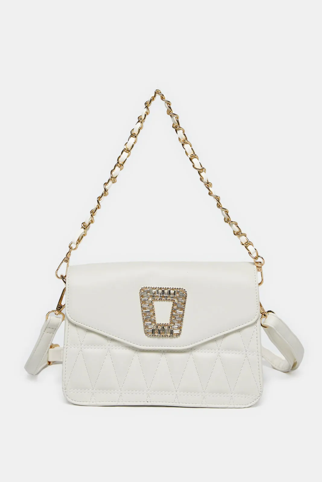 Women White Messenger Bag