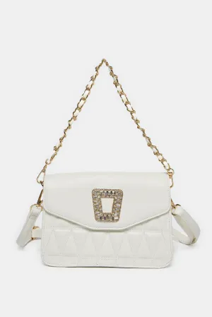 Women White Messenger Bag