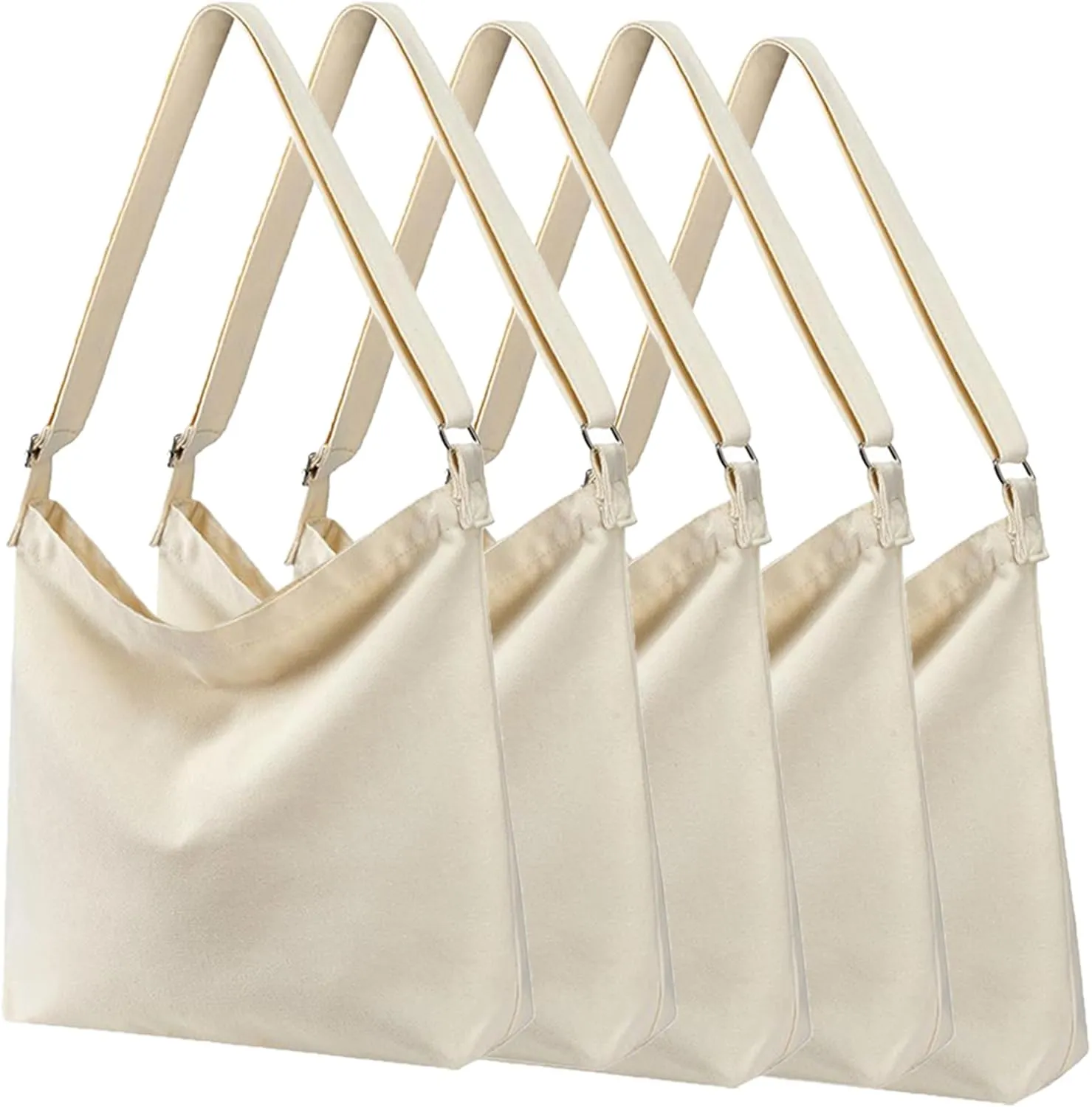 Women's blank large Size Canvas Crossbody Tote Handbags Shoulder Bag