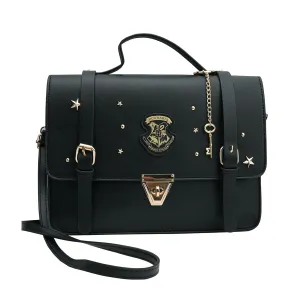 Women's Handbags - Leather Laptop Handbag Messenger Bag - Women's Large Capacity Bag (Black)