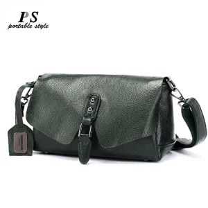 Women's Shoulder Bags High Quality 100% genuine Leather Handbags Tote All-match Crossbody Top-handle Bags Shell Messenger Bag