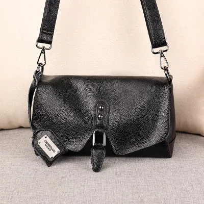 Women's Shoulder Bags High Quality 100% genuine Leather Handbags Tote All-match Crossbody Top-handle Bags Shell Messenger Bag
