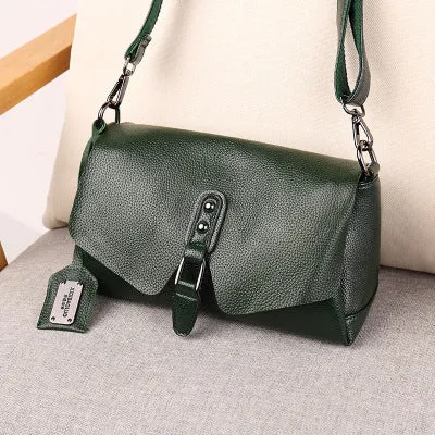 Women's Shoulder Bags High Quality 100% genuine Leather Handbags Tote All-match Crossbody Top-handle Bags Shell Messenger Bag