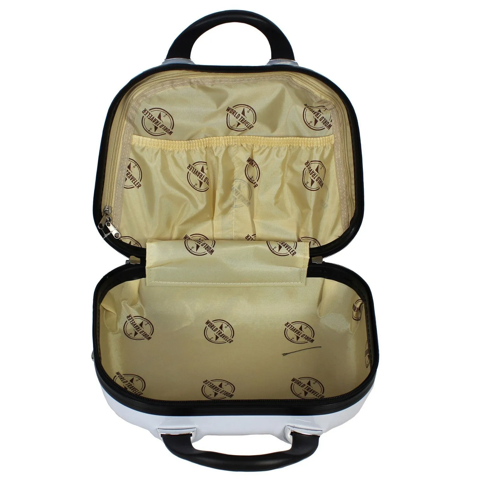 World Traveler Butterfly 13-Inch Hardside Cosmetic Case Shoulder Tote