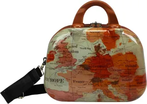 World Traveler Europe Collection Luggage, Brown, 13-inch Cosmetic