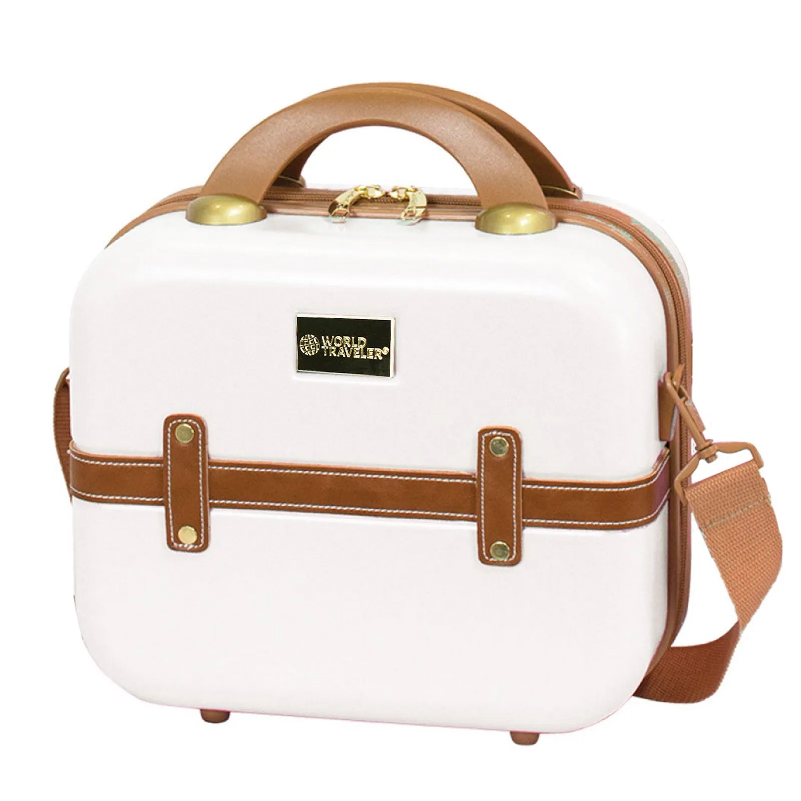 World Traveler Gatsby Vintage Trunk Style Cosmetic Case