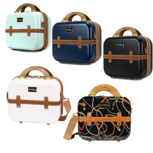 World Traveler Gatsby Vintage Trunk Style Cosmetic Case