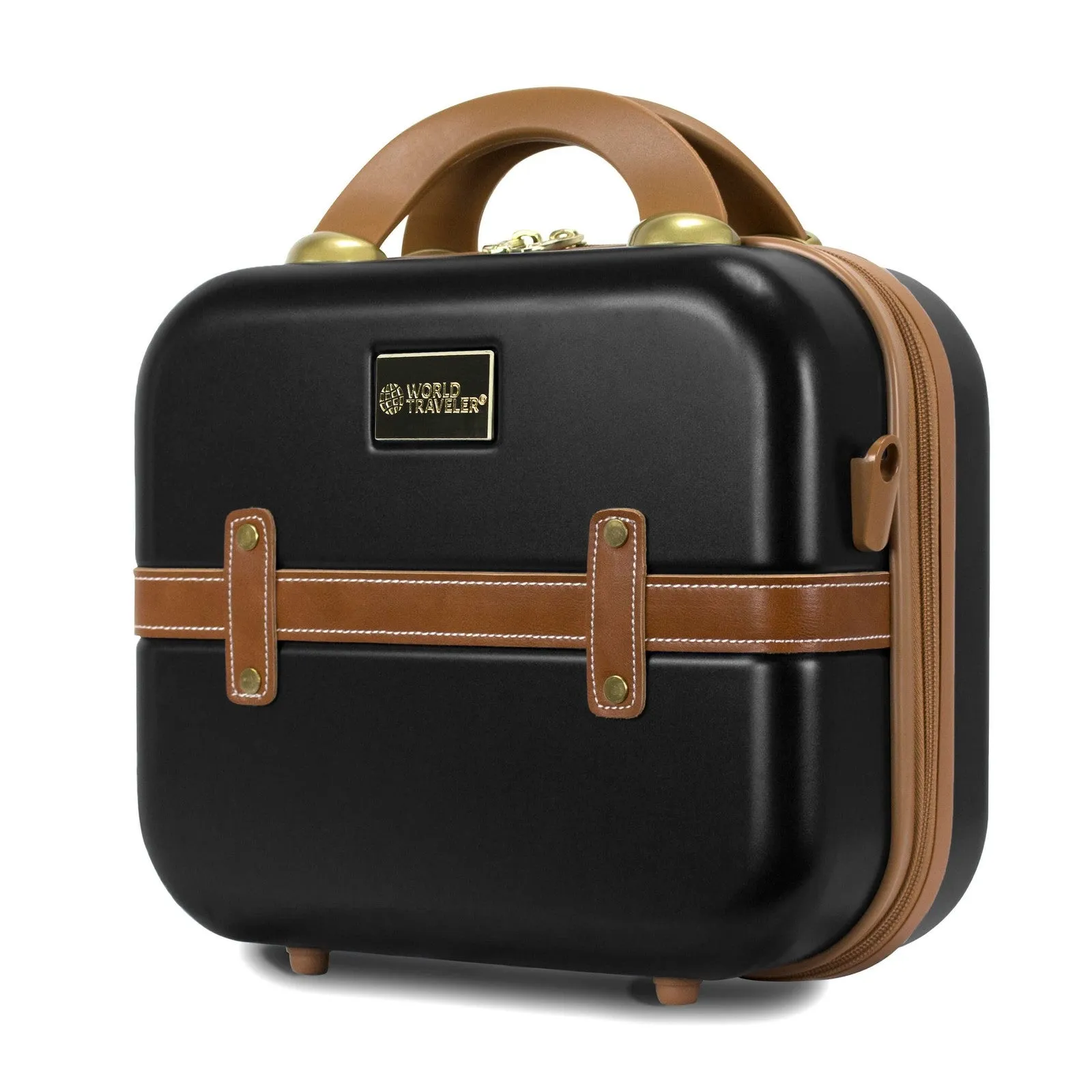 World Traveler Gatsby Vintage Trunk Style Cosmetic Case