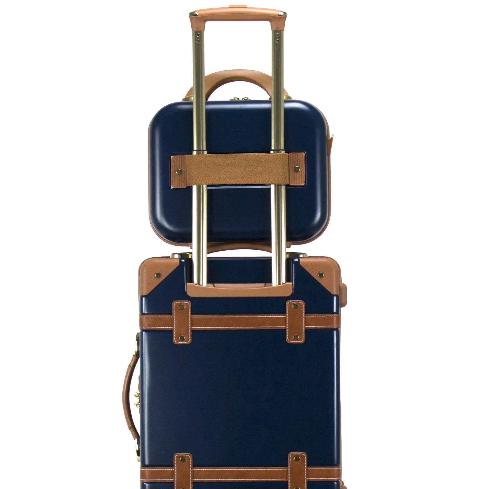 World Traveler Gatsby Vintage Trunk Style Cosmetic Case