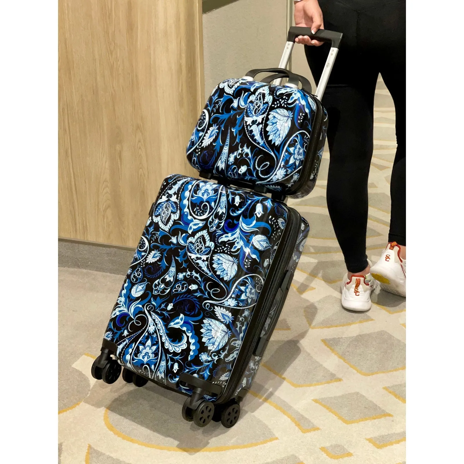 World Traveler Seasons 2-Piece Hardside Carry-On Spinner Luggage Set