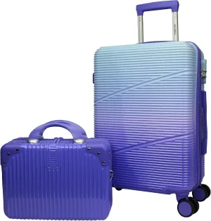 World Traveler Women's Highways 2-Piece Hardside Carry-On Spinner Luggage Set, Lavender, One_Size