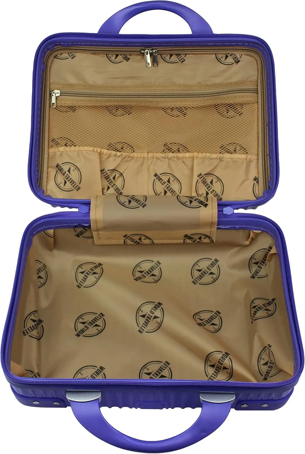 World Traveler Women's Highways 2-Piece Hardside Carry-On Spinner Luggage Set, Lavender, One_Size