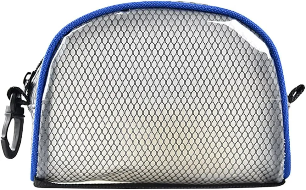 YARNOW Crampons Storage Bag Transparent Nylon Steel Organizer for Mountaineering Slip Cosmetic Pouch with Zipper for Travel for Clutter Adventures
