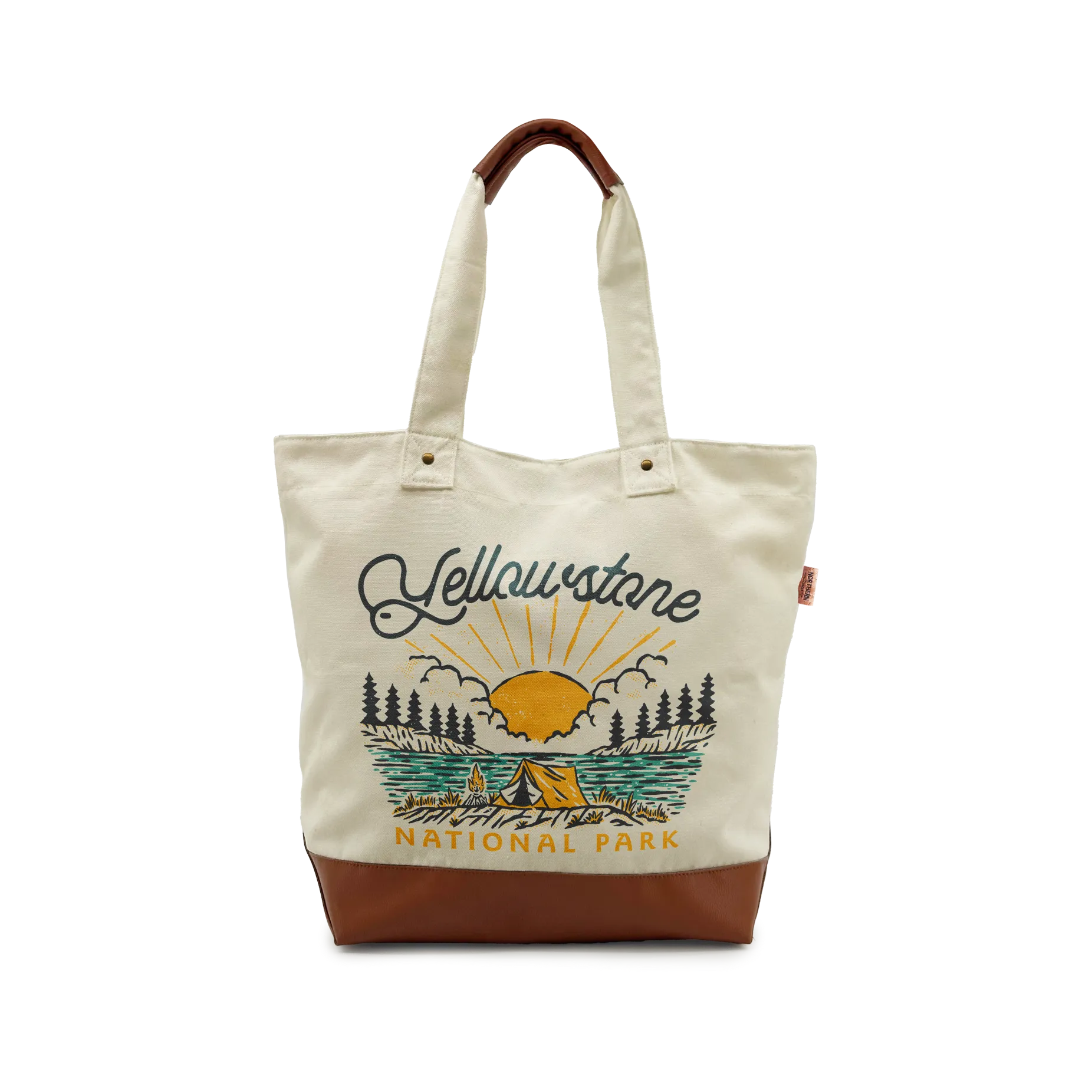 YELLOWSTONE SCENIC Canvas TOTE BAG